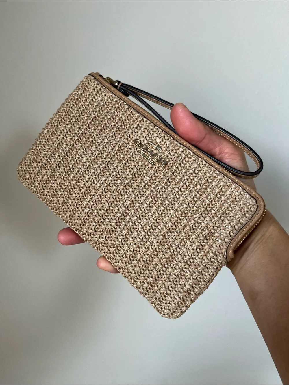 Coach Large Corner Zip Wristlet
